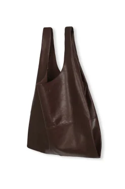 U XL, bolso de cuero granate oscuro