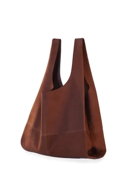 U XL, bolso en ante tabaco