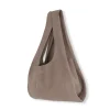 U XS, bolso de ante cacao
