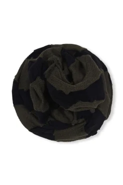 Winona, khaki and black tubular collar