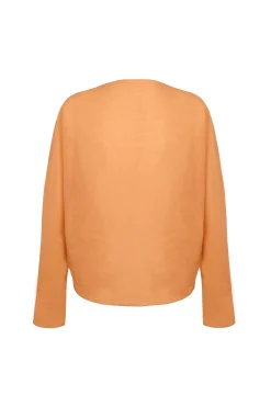 Yo, top de ramio mandarina