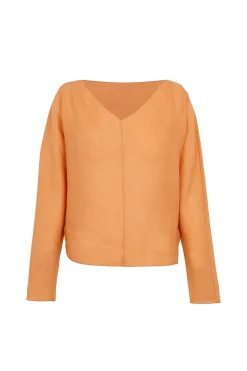 Yo, top de ramio mandarina