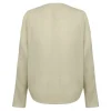 Yo, top de ramio verde salvia