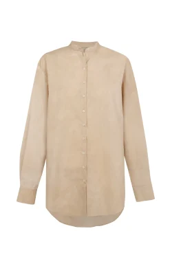 Yoko, fade beige poplin shirt
