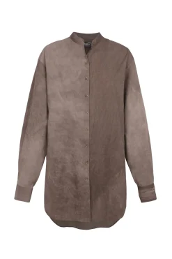 Yoko, fade cocoa poplin shirt