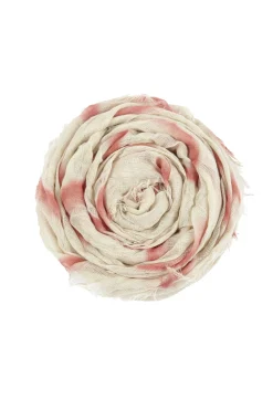 You, red maltinto striped scarf