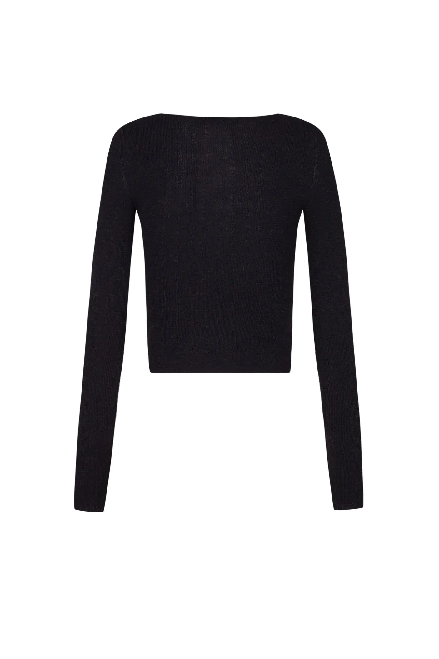 Zico, jersey en baby alpaca y lana merino negro